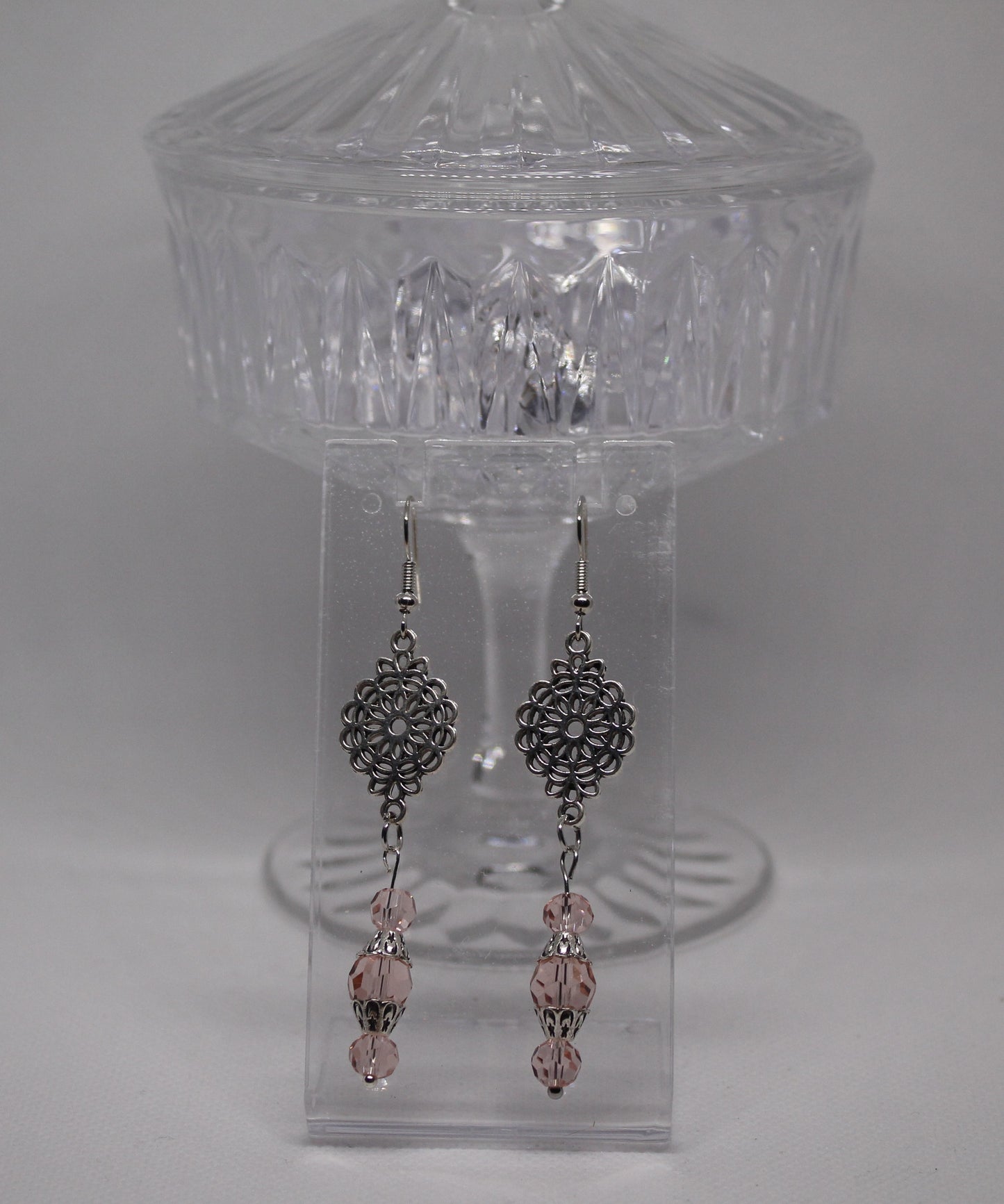 Earrings - Peach Circle