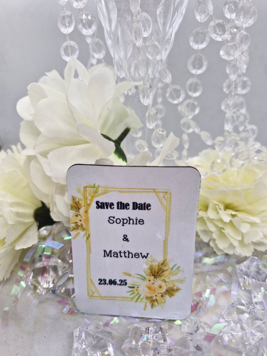 Save the Date Coaster - Square