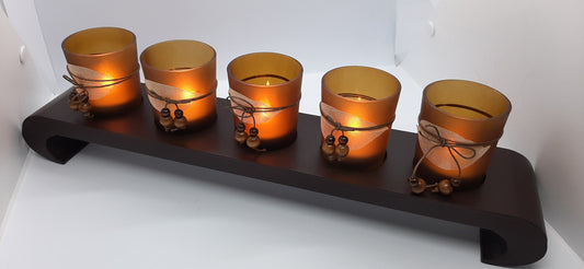 Timber Tealight/Votive Holder - Sea Breeze Fragrance