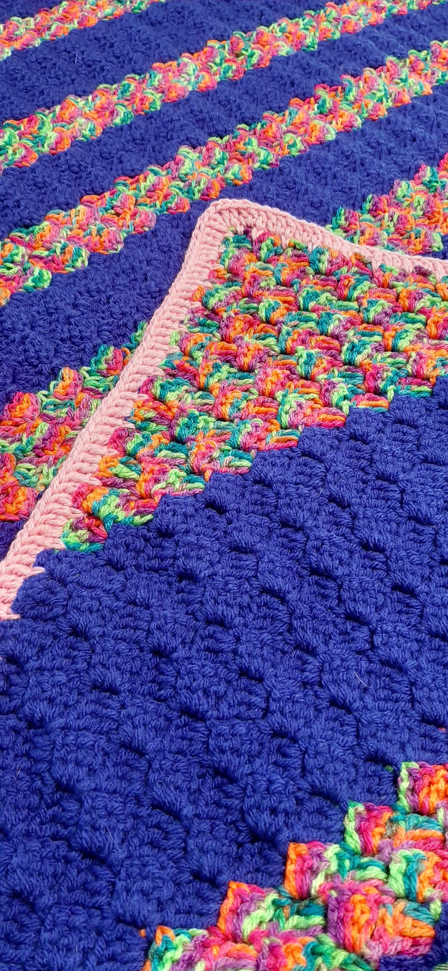 Blueberry Twist c2c Blanket