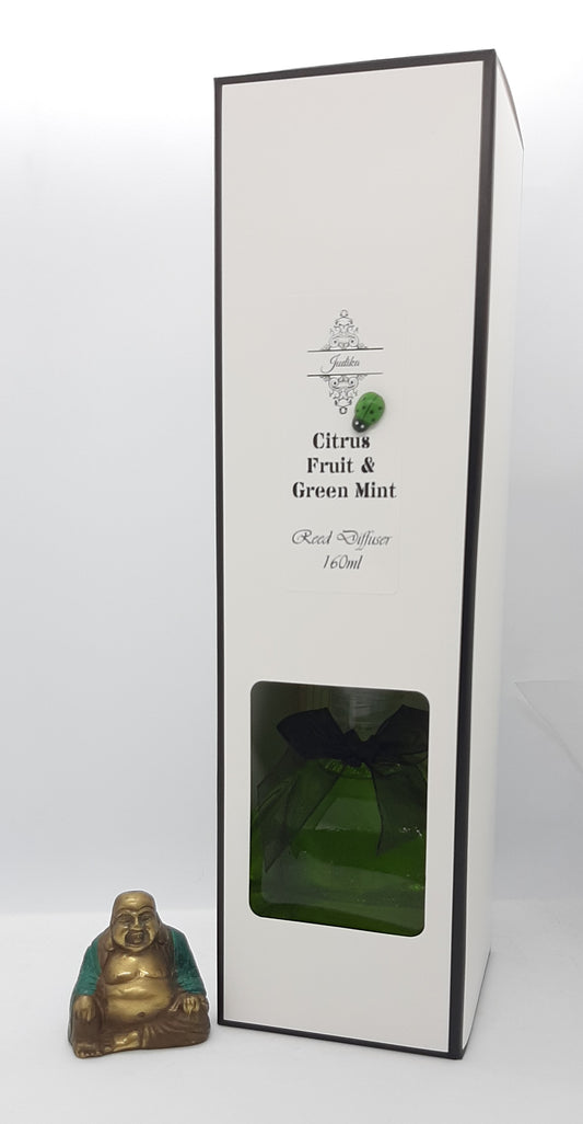 Citrus Fruit & Green Mint Fragranced Reed Diffuser (160ml)