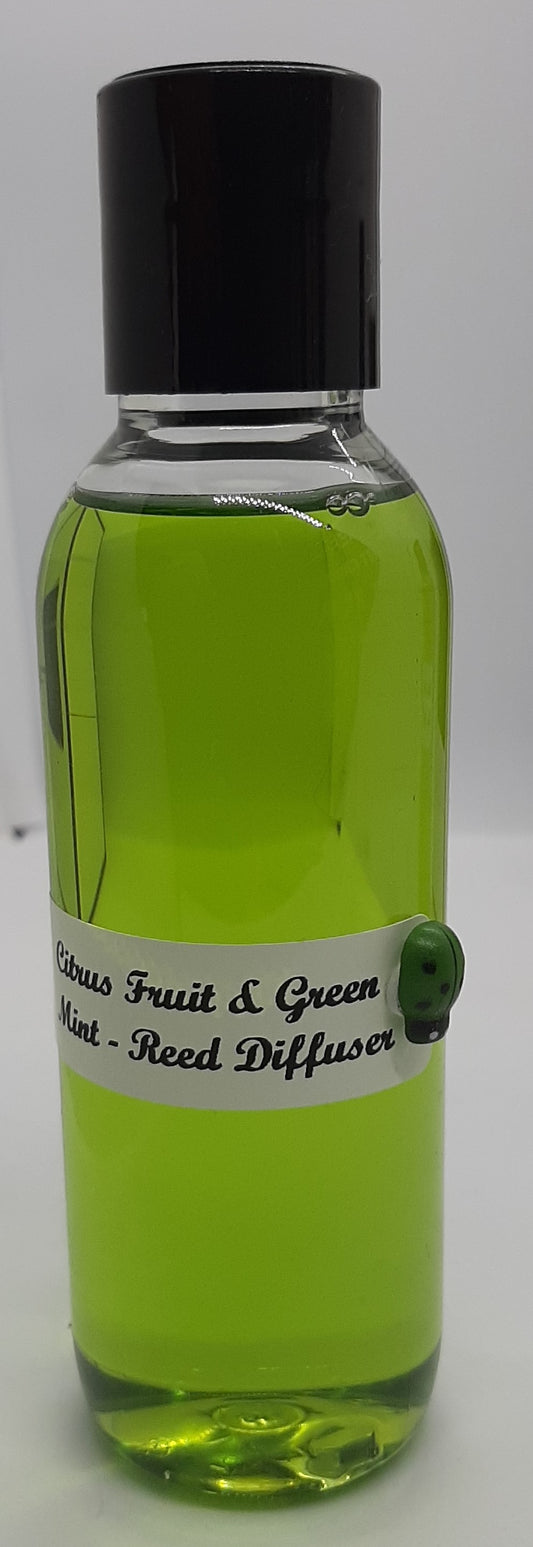 Citrus Fruit & Green Mint Fragranced Reed Diffuser Refill (120ml)